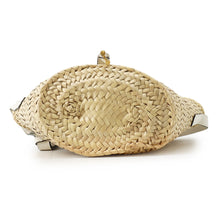 Load image into Gallery viewer, Chloe Mercy Bucket Natural/White Raffia Leather Size Small
