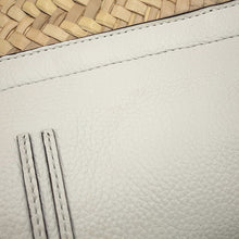 Load image into Gallery viewer, Chloe Mercy Bucket Natural/White Raffia Leather Size Small
