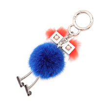 Load image into Gallery viewer, FENDI Witches Bag Charm Blue Fur

