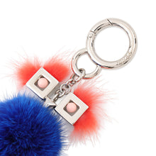 Load image into Gallery viewer, FENDI Witches Bag Charm Blue Fur
