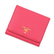 Load image into Gallery viewer, PRADA Tri-fold wallet Pink1MH176 Leather

