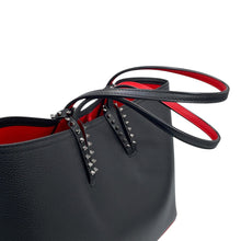 将图像加载到图库查看器中，Christian Louboutin CABATA Studded Tote Bag Black3205219CM53 Calf Leather Size Small
