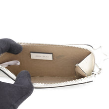 将图像加载到图库查看器中，JIMMY CHOO Coin Key Case White Leather
