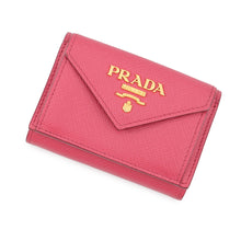 将图像加载到图库查看器中，PRADA Tri-fold wallet Pink1MH021 Leather
