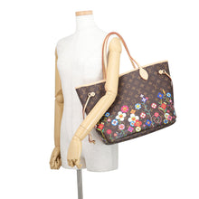 将图像加载到图库查看器中，LOUIS VUITTON LV × TM Neverfull PinkM13271 Monogram Size MM

