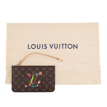 将图像加载到图库查看器中，LOUIS VUITTON LV × TM Neverfull PinkM13271 Monogram Size MM
