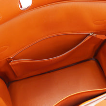 将图像加载到图库查看器中，HERMES Birkin Orange Chevre Myzore Goatskin Size 35
