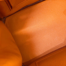 将图像加载到图库查看器中，HERMES Birkin Orange Chevre Myzore Goatskin Size 35
