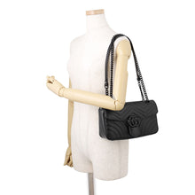 Load image into Gallery viewer, GUCCI GG Marmont ChainShoulder Bag Black443497 DTDFV 1000 Leather Size Small
