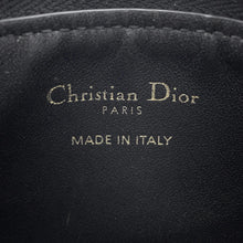 将图像加载到图库查看器中，Dior Caro Zip Card Holder BlackS5131UWHC Lambskin
