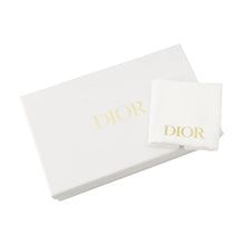 将图像加载到图库查看器中，Dior Caro Zip Card Holder BlackS5131UWHC Lambskin
