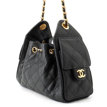 将图像加载到图库查看器中，CHANEL CHANEL25 ChainShoulder Bag BlackAS5631 Caviar Leather Size Mini
