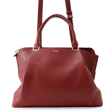 Load image into Gallery viewer, CARTIER C de Cartier 2WAY Bag BordeauxL1001829 Calf Leather Size SM
