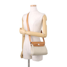 将图像加载到图库查看器中，HERMES Herbag zip Natural Sable/Beton Toile H Vache Hunter Leather Size 20
