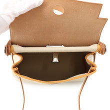 将图像加载到图库查看器中，HERMES Herbag zip Natural Sable/Beton Toile H Vache Hunter Leather Size 20
