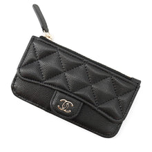 Load image into Gallery viewer, CHANEL Timeless Classics Line Card Case BlackAP2570 Caviar Leather
