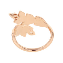 将图像加载到图库查看器中，TIFFANY&amp;Co. Victoria Vine Bypass Diamond Ring Size Approximately No. 9 18K Pink Gold
