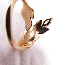将图像加载到图库查看器中，TIFFANY&amp;Co. Victoria Vine Bypass Diamond Ring Size Approximately No. 9 18K Pink Gold
