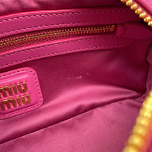 Load image into Gallery viewer, MIUMIU Matelassé 2-way Shoulder Bag Pink5BB142 Leather Size regular
