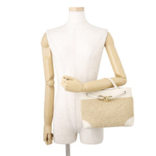 Load image into Gallery viewer, Bottega Veneta Andiamo 2-way Bag Sea Salt / Natural827478V5GX19293 Raffia Lambskin Size Small
