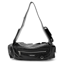 Load image into Gallery viewer, BALENCIAGA Super Busy Shoulder Bag Black762516 Leather
