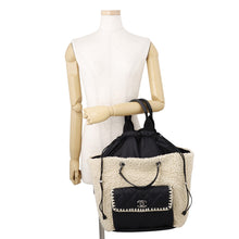 Load image into Gallery viewer, CHANEL Coco Neige Boa Black/Ivory Mouton Nylon
