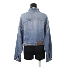 Load image into Gallery viewer, MIUMIU Collarless denim jacket Size 36 BlueGWB194 S000 139G Cotton100%

