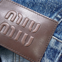 Load image into Gallery viewer, MIUMIU Collarless denim jacket Size 36 BlueGWB194 S000 139G Cotton100%
