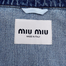 Load image into Gallery viewer, MIUMIU Collarless denim jacket Size 36 BlueGWB194 S000 139G Cotton100%
