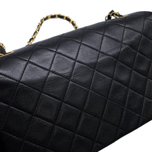 将图像加载到图库查看器中，CHANEL Full flap ChainShoulder Bag BlackA02500 Lambskin Size 23
