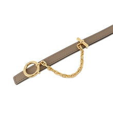 Load image into Gallery viewer, HERMES Carrousel Belt Size 75 Beige Dweimar/White Swift Leather Epsom
