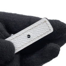 Load image into Gallery viewer, HERMES Carrousel Belt Size 75 Beige Dweimar/White Swift Leather Epsom
