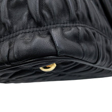 Load image into Gallery viewer, PRADA Gathered 2WAY Handbag Black1BA173_2B25_F0002 Nappa Goful
