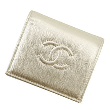 Load image into Gallery viewer, CHANEL CC Logo Small Flap Wallet GoldAP4656 Caviar Leather

