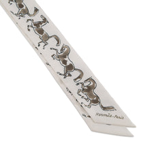 将图像加载到图库查看器中，HERMES Twilly horse of freedom White/Vert・Deux Gris/Bronze Silk100%
