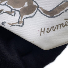 将图像加载到图库查看器中，HERMES Twilly horse of freedom White/Vert・Deux Gris/Bronze Silk100%
