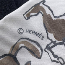 将图像加载到图库查看器中，HERMES Twilly horse of freedom White/Vert・Deux Gris/Bronze Silk100%
