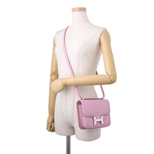 将图像加载到图库查看器中，HERMES Constance 3 Mauve Sylvestre Epsom Size Mini

