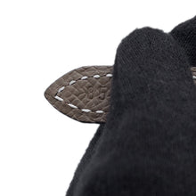 Load image into Gallery viewer, HERMES Belt buckle mini H &amp; reversible belt 13 Size 85 Black/Etoupe Epsom Swift Leather
