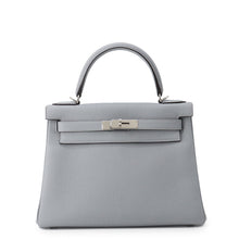 将图像加载到图库查看器中，HERMES Kelly Retourne Green Pantan Togo Leather Size 28
