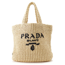 Load image into Gallery viewer, PRADA Crochet Tote Bag Natural1BG422_2C2T_F0018_V_OOL Raffia Size Small
