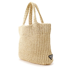 Load image into Gallery viewer, PRADA Crochet Tote Bag Natural1BG422_2C2T_F0018_V_OOL Raffia Size Small
