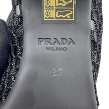 Load image into Gallery viewer, PRADA Low-heeled ballerina shoes Black1I324O MeshFabric Size 37
