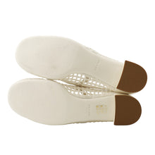 将图像加载到图库查看器中，PRADA Crochet Pumps Ivory1I429O Cotton Size 37
