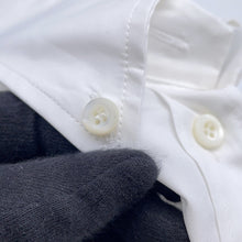 将图像加载到图库查看器中，PRADA Short-sleeved poplin shirt blouse Size 40 WhiteP477IR Cotton100%
