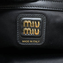 Load image into Gallery viewer, MIUMIU Bo Bag Black5BB117 Leather Size Large
