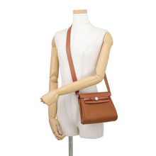 将图像加载到图库查看器中，HERMES Herbag zip Fauve Toile Military Vache Hunter Leather Size Mini
