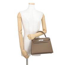 将图像加载到图库查看器中，HERMES Kelly Sellier Etoupe Epsom Size 28
