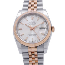 Load image into Gallery viewer, ROLEX Datejust W36mm Stainless Steel K18PG Silver Dial116231

