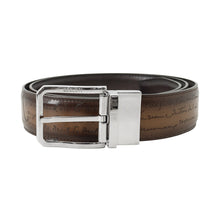 将图像加载到图库查看器中，Berluti Versatile Reversible Belt Size 95 Cigarette/Black56277 Venice Calf Leather

